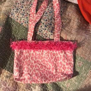 Pink cheetah purse